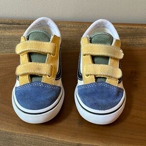 Vans Old Skool Color-Block Skate Shoe - Toddler